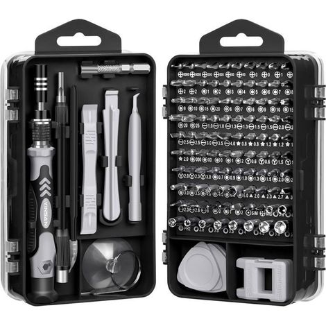 Kit Tournevis de Précision, Kit Mini Tournevis Magnétique, Set Outils Informatique de Réparation pour PC, Laptop, Consoles de Jeux (1/5)