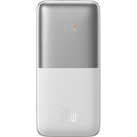 Power bank Bipow Pro 10000mAh 20W + cavo USB 3A 0,3m bianco (1/5)