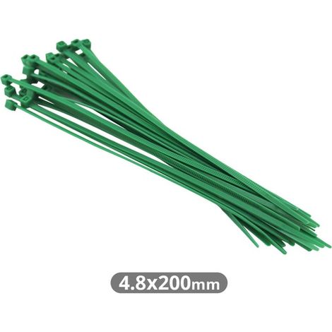Pack 25 Unidades Bridas 200x4.8mm Verde GSC 000901365