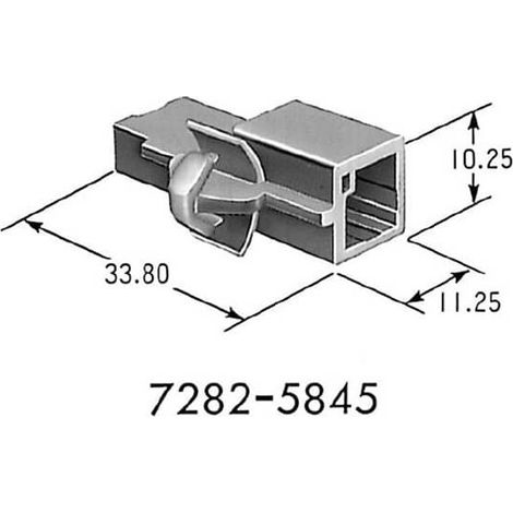 Connettore serie 1.0 porta maschio 2 vie