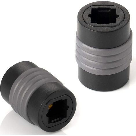 2X Toslink Adaptateurs (Toslink connecteur Femelle sur connecteur Femelle), Prolongation pour Toslink câble Audio numérique Optique (câble TOS), câble S/PDIF-LIAIKI (1/5)