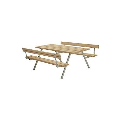 kaiserkraft  Set di tavolo e panche  con schienale  per 6