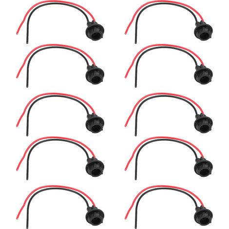 Support de douille d'ampoule de voiture T10, 10 pièces, Extension de connecteur, adaptateur de Base de lumière à cale LED