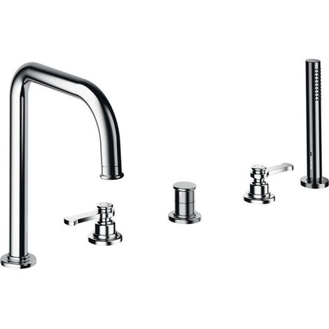 Bain/douche mitigeur 2 trous sur gorge Chromé - CRISTINA ONDYNA FA12151
