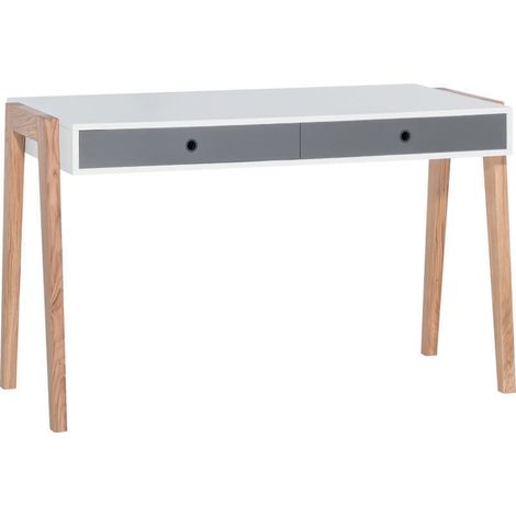 Schreibtisch mit 2 Schubladen Vox Concept Grau