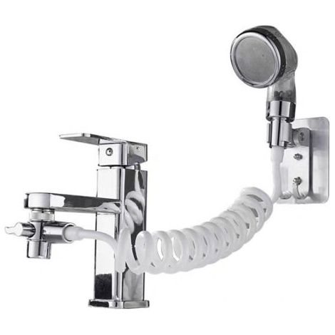 ALLIANDISShampooing à trois vitesses à une touche arrêt de l'eau douche externe lavabo étendu shampooing douche galvanoplastie complète à trois vitesses à une touche arrêt de l'eau ensemble de quatre (1/5)