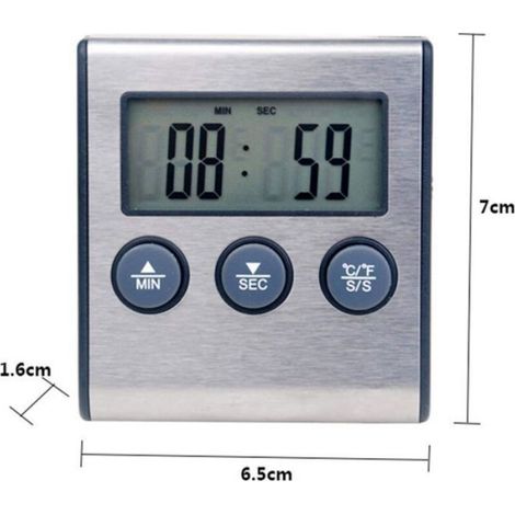 Thermomètre Alimentaire Sonde, Pour Viande, Barbecue, Liquides, Modèle UD09 ENEVAOCT (1/4)