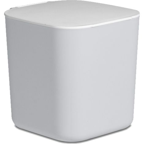 Poubelle De Bureau - 2 L - Avec Couvercle - En Plastique Résistant - Pour Cuisine Salon Bureau Salle De Bain - 1 Pièce (1/5)