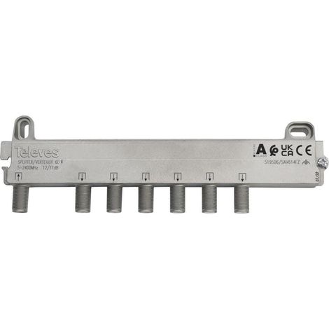 Distributore serie F terrestre e satellitare 5-2400 MHz 6D 12/11 dB (1/5)
