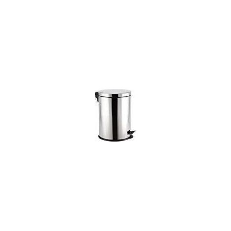 1PZ PATTUMIERA IN ACCIAIO INOX CON PEDALE - lt.3 cm.16,8x25,7h.
