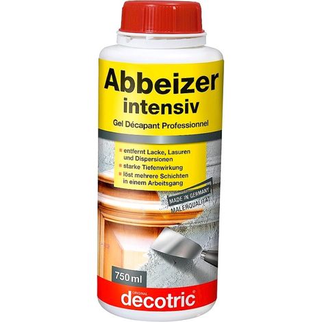 Décapant Gel professionnel 30 mm DECOTRIC décape plusieurs couches de peintures à la fois Conditionnement: 750 ml