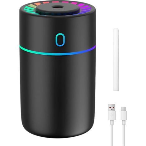 Ambientador para coche con luces de colores y puerto USB - 2 modos, apagado automático - apto para coches, oficinas y dormitorios. (1/5)