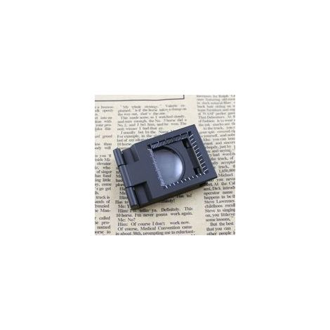Mini loupe pliante en alliage de Zinc 10X 28mm avec échelle pour outil de loupe pliable en verre optique Textile