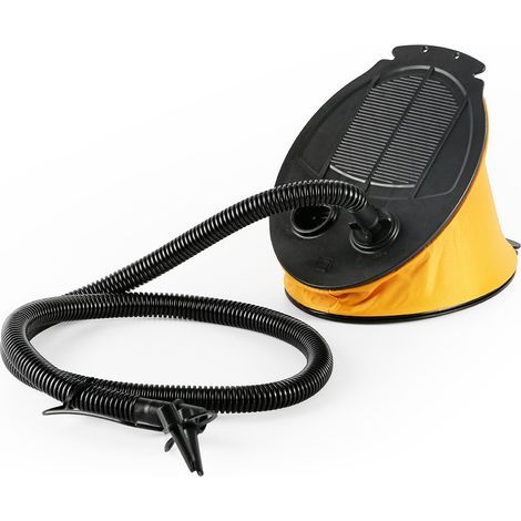 Plastic inflator/deflator. Length 23 cm (closed) 16 cm (open). Width 16 cm (closed) 19 cm (open). Height 6 cm (closed) 19 cm (open). (1/5)