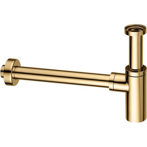 Siphon bouteille 1"1/4 couleur or pour lavabo Paffoni ZACC240HG Honey Gold (1/2)