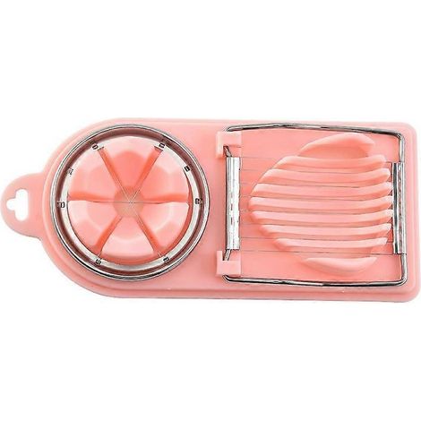 Coupe-œufs multifonctionnel 2 en 1, coupe-œufs et coupe-fruits en acier inoxydable, accessoires de cuisine (1/4)
