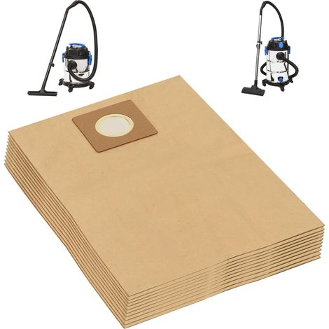 Sacs en papier pour aspirateurs eau et poussière, lot de 10. Braun (1/3)
