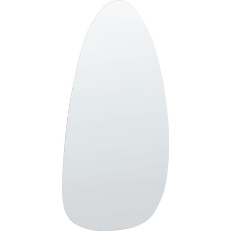 Espejo de pared LED de vidrio dormitorio baño 130 x 60 cm plateado Royer (1/5)