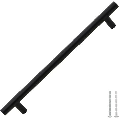 Tiradores para armarios 5 uds acero inoxidable negro 192 mm vidaXL