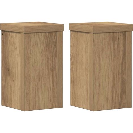 Maison Exclusive - Supporti per Piante 2 pz Rovere 10x10x18 cm in Multistrato