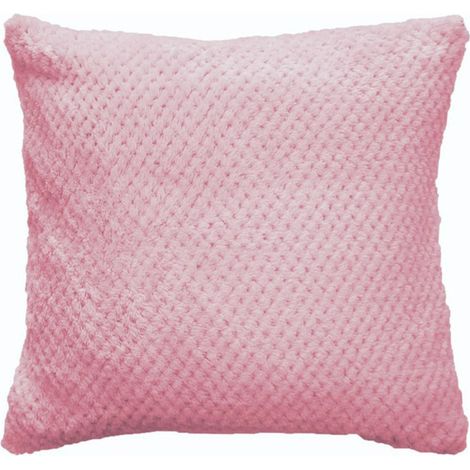 Housse de Coussin Jacquard "Didou" 40x40cm Rose Dragée (1/2)