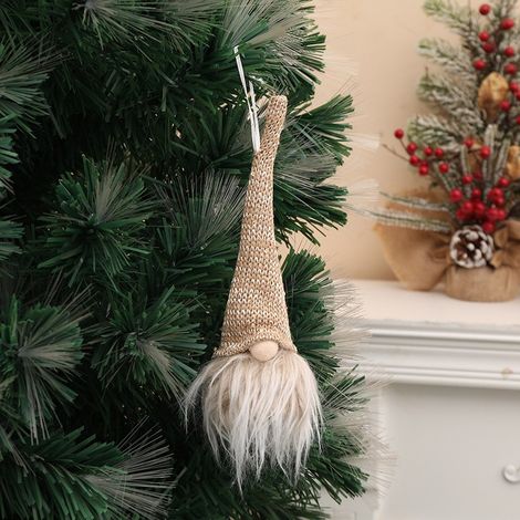 Christmas decorations, knitted hats, forest elder home ornaments, Christmas tree dolls, Christmas accessories