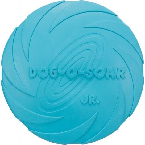 Disque volant pour chien en caoutchouc naturel, Ø 18 cm, couleur aléatoire – DELKEVIC