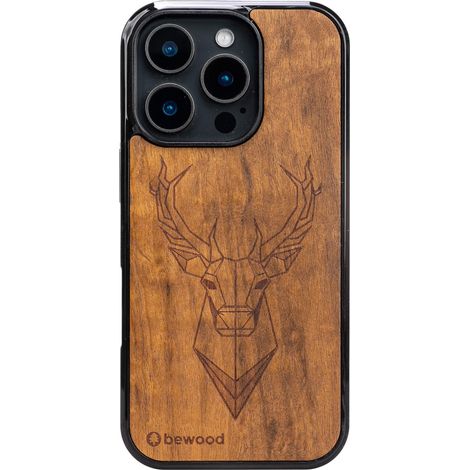 Bewood Holzhülle für iPhone 16 Pro IMBUIA DEER (1/5)
