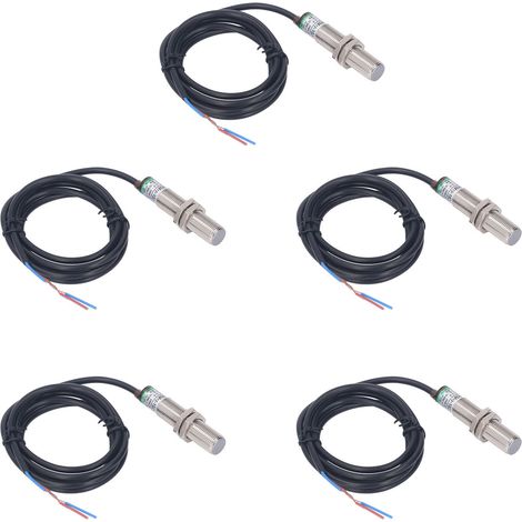 5 Interrupteurs de Proximité IP65 Étanches Sans Contact 2 Fils Normalement Ouvert Capteur Détecteur 0-250V (1/5)