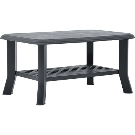 Couchtisch Anthrazit 90x60x46 cm Kunststoff
