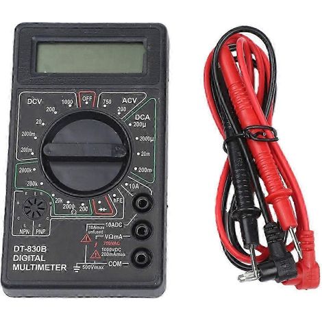 Voltmètre-ampèremètre portable DT830B, multimètre, testeur électrique, testeur de circuit, outils de soudage, kits de soudure AHWHBYV (1/4)