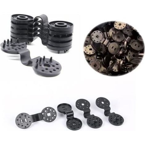 40 pcs Clip spécial avec œillet,Filet d\'ombrage,Clips spéciaux de Fixation pour Porte de clôture, Filet d\'ombrage,Tissu Pare Brise (1/4)