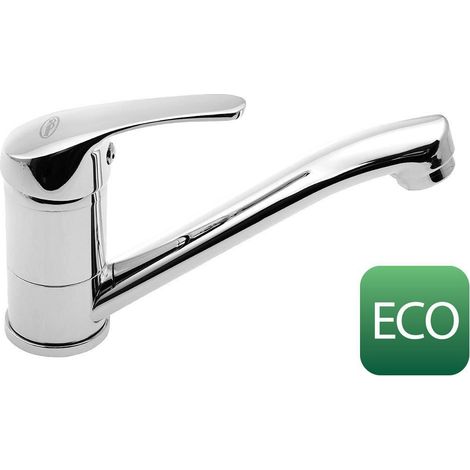Mitigeur lavabo AQUALINE 35 avec bec orientable, cartouche mitigeuse ECO, chromé (1/2)
