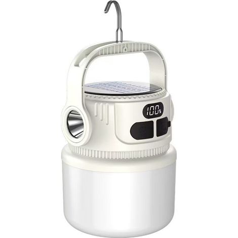 Lampe solaire de secours rechargeable pour tentes et stands de camping