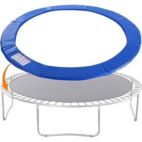 Schutzpolster,Trampolin-Randabdeckung,Trampolin-Randschutz 183 cm Durchmesser,Sicherheitspolster,Blau (1/2)