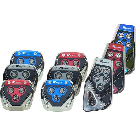 TRADE SHOP - Copripedali Antiscivolo Auto Sportivi Pedana Freno Pedale 3pz Universali -