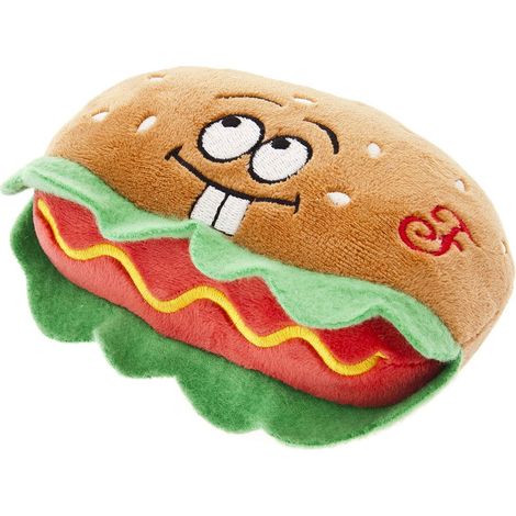 Gioco sonoro per cani modello Fluffy Hamburger set 3 pezzi