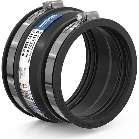 Raccord adaptateur CR CAC 4000, jusqu'à 0,6 bar (121-136 mm vers 110-121 mm), EPDM / V2A