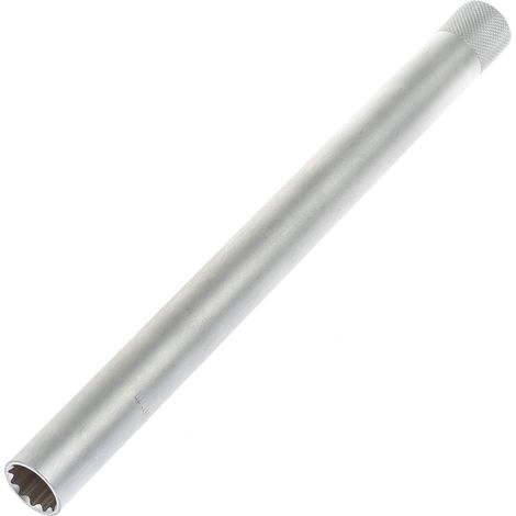 Llave de Vaso para Bujía 16 mm 12 Caras con Imán Extra Larga 250 mm para Carraca 3/8 ideal para talleres y automoción (1/3)