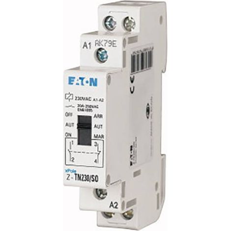 Relais avec présélection 230VAC/50Hz 1F+1O 20A 1PE 000267975 EATON Z-TN230/1S1O