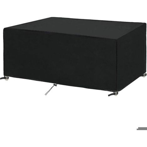 Housse de protection pour mobilier de jardin 240x110x75cm – Imperméable – Anti-UV – Tissu Oxford noir–Facile à nettoyer et à ranger (1/5)