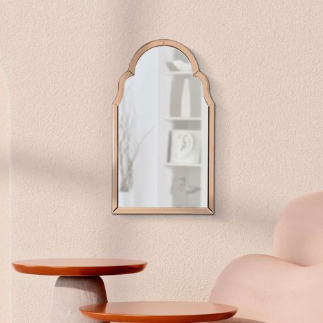 Espejo Mostarr, Marco Contorneado, Forma Rectangular, Tipo de Pared, 47x80h cm Rosa (1/5)