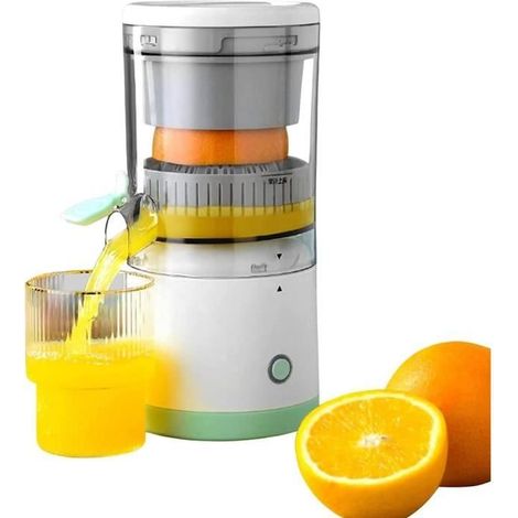 Presse-agrumes électrique, Presse-Agrumes Orange Mains Libres Rechargeable, Presse-agrumes sans fil charge USB portable mains [501]