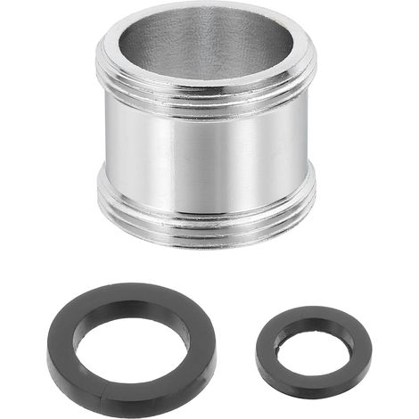 Adaptateur De Mousseur De Robinet, M22 Mâle À M22 Mâle Avec Joint, Longueur 18mm, Réducteur De Robinet Aérateur, adaptateur robinet cuisine pour tuyau d'arrosage, robinet d'évier (1/5)