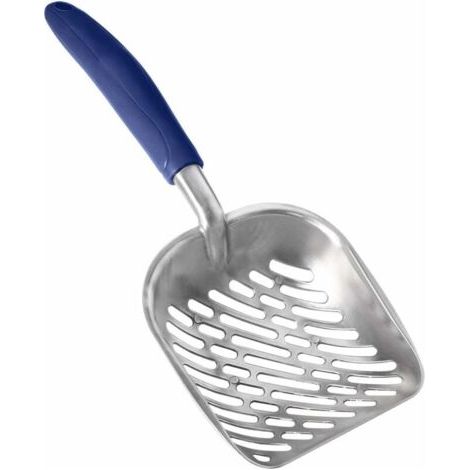 Metallene Katzenstreuschaufel mit langem Griff, blau – Fei Yu (1/5)