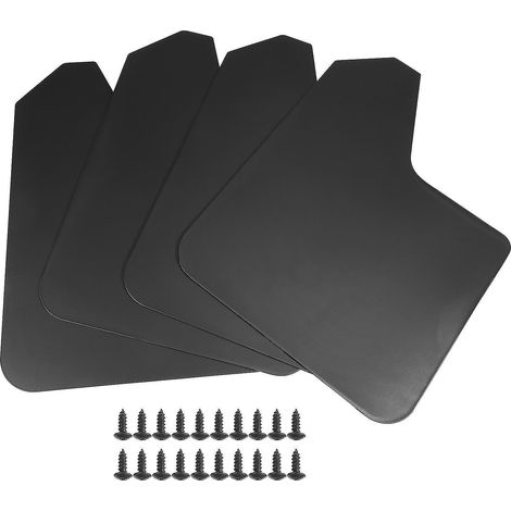 Lot de 4 bavettes universelles pour voiture, pick-up, fourgonnette et camion, avec vis. (1/5)