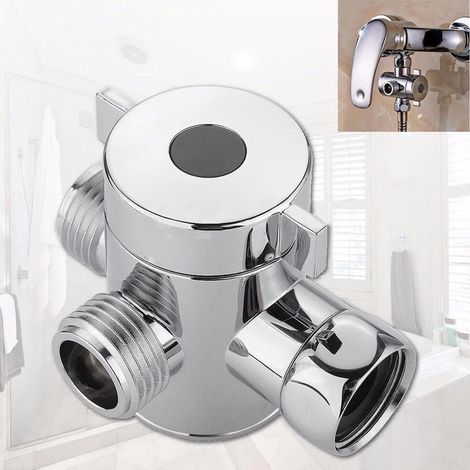 Universelle 3-Wege-Duscharmatur mit verstellbarem Arm, verchromtes ABS, für die Badezimmerrenovierung