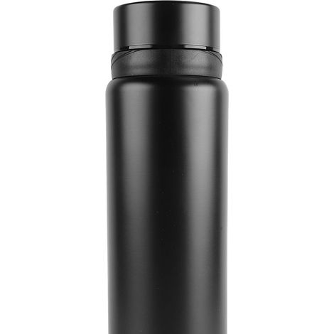 Bouteille isotherme en acier inoxydable 1000 ml avec affichage intelligent de la température, idéale pour le sport, les voyages et le bureau (noir). (1/5)