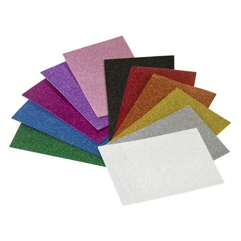 LAMINA EVA 40X60 CM. PURPURINA VERDE OSCURO FAIBO 1659-04