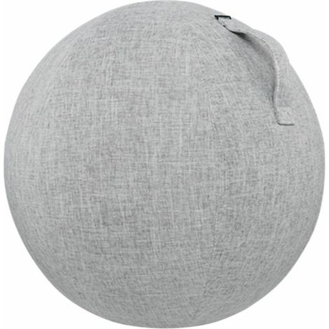 Baumwolle + Leinen Yoga-Ball-Schutzhülle 55 cm, Sportball-Schutzzubehör, Grau (1/5)